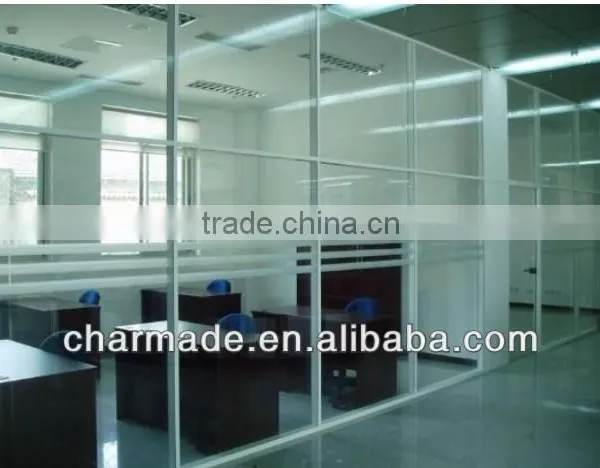 V84 Series Used Office Wall Partitions / Clear Glass Partition Wall / Office Partition Walls / Aluminum Profiles Quality Choice photo-5