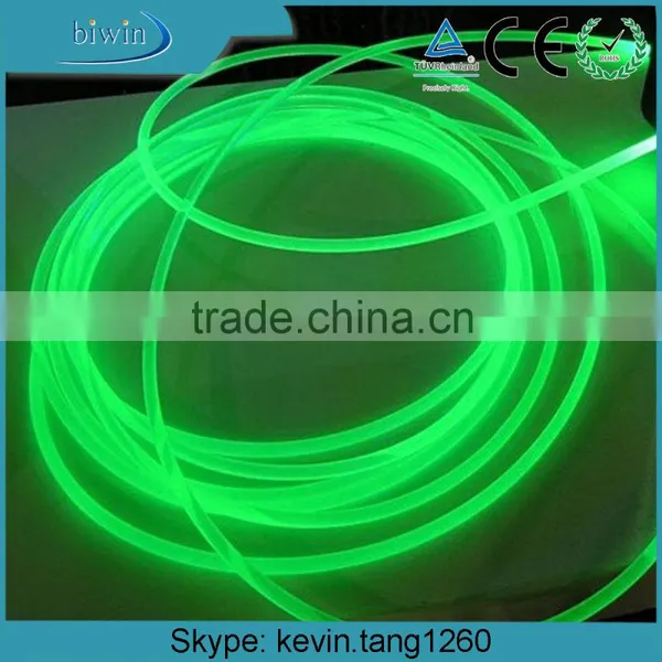 5mm/7mm Plastic Solid Core Side Glow Fibre Optic Cable for Lighting photo-3