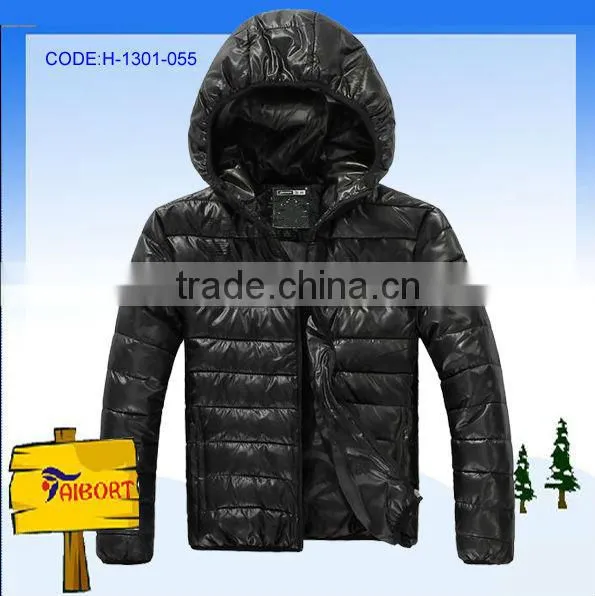 Wool Leather Bomber Jacket (H-1301-055)