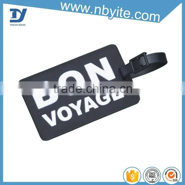 2016 Cheap Bright Colorful Plastic Luggage Tag Custom Soft PVC Luggage Tag photo-4