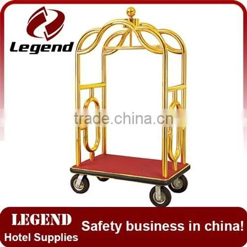Economy Golden Flower Luxury Baggage Trolley photo-4