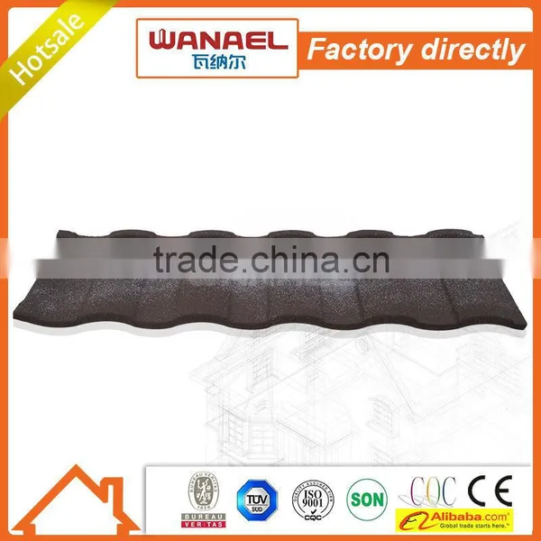 Anti-freezing Mediterranean Terracotta Red Sun Stone Coated Metal Roof Tile photo-4