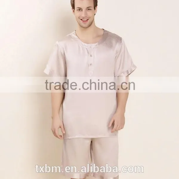 2016 the New 100% Silk Men Pajama Nightwear photo-2