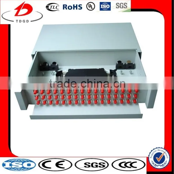 Slidable Rack Mount Fiber Optic Patch Panel 48 Port