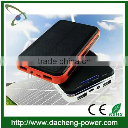 Factory Wholesale 10000mAH Solar Cellphone Charger With Dual Usb Port Quality Choice