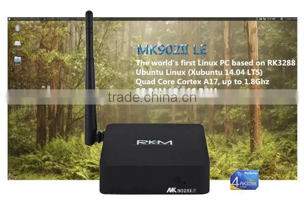 Quad Core RK3288 A17 Linux MINI PC 2G RAM 8G/16G ROM WIFI, Gbit LAN Ubuntu photo-2