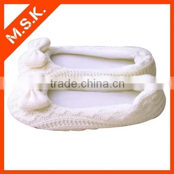 New Design White Lady Ballet Flats Shoes photo-3