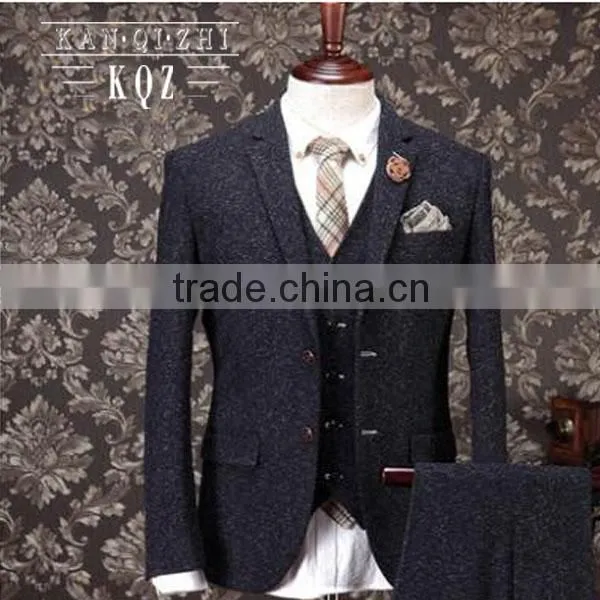 KQZ Wool Bespoke Suit for Men
