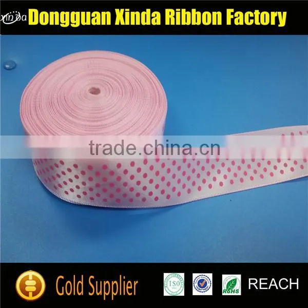 Beautiful Wholesale Custom Polka Dot Grosgrain Ribbon photo-5