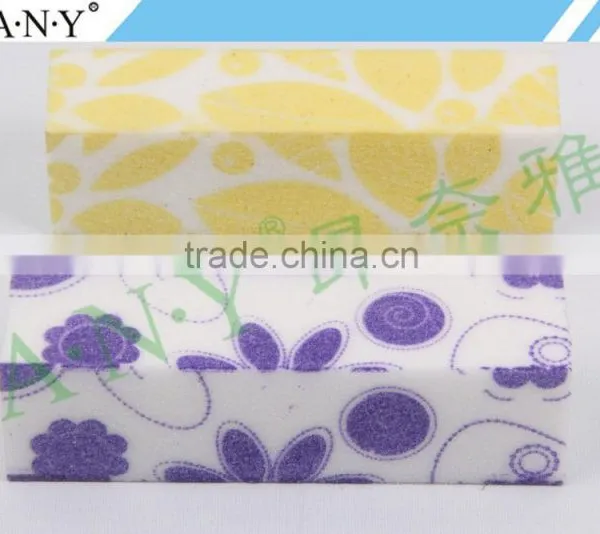 OEM Welcome Cheap Emery Sand Nail Buffer File Flower Style photo-3