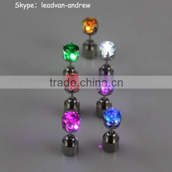 2016 Party Events Supply Novelty Light Up Earrings Colorful LED Earrings photo-2