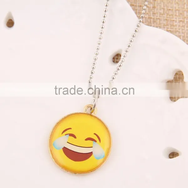 Whosale Fashion Jewerly Stainless Steel Emoji Pendant Necklace photo-3