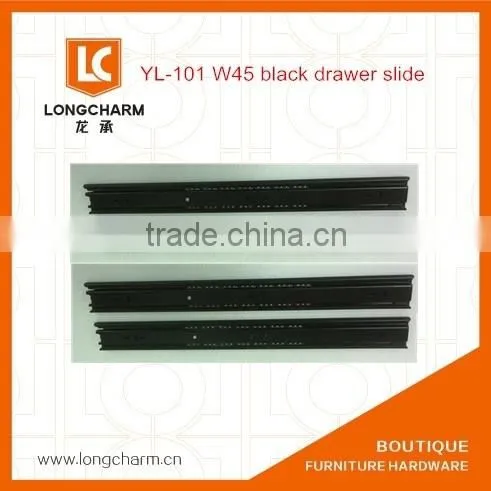 3-sections Push&soft Close Drawer Slide Rail Base Mount Drawer Slides With Iron Handles photo-4