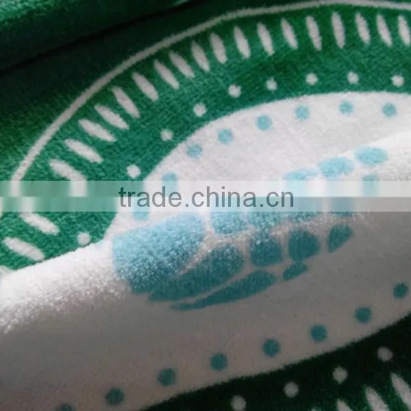 100% Cotton Green Color Special Pineapple Design Printing Beach Towel Pareo Ethnic Felling Beach Towel photo-3