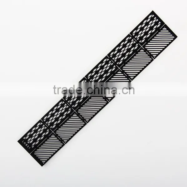 2016 black custom long nail stencils