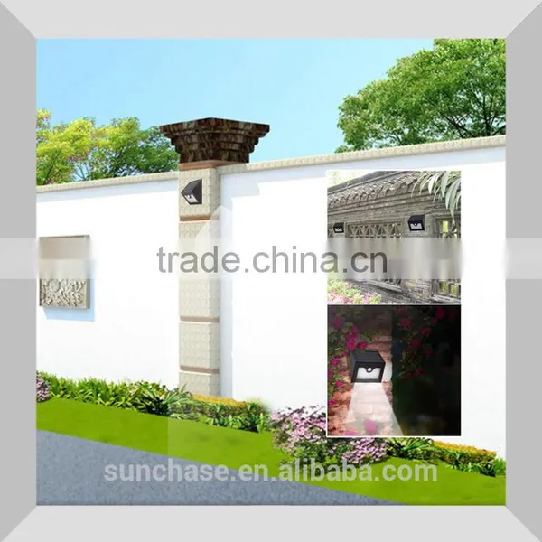 Weatherproof LED Solar Sensor Powered Wall Lights for Outdoor, Solar Powered Security Lighting Outdoor Motion Sensor LED Lights