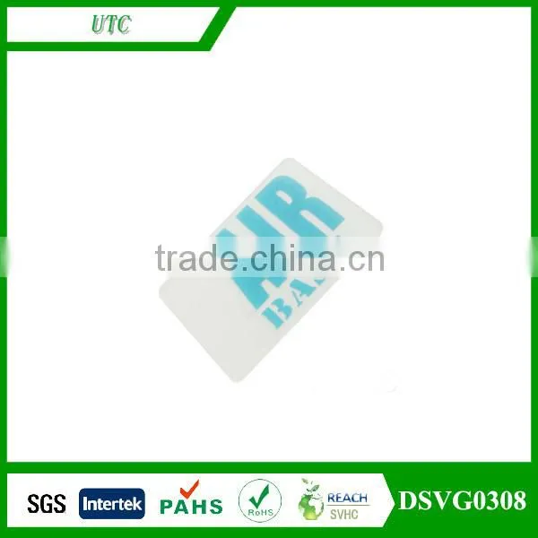 Garments TPU Silkscreen Printing Transparent Brand Size Label