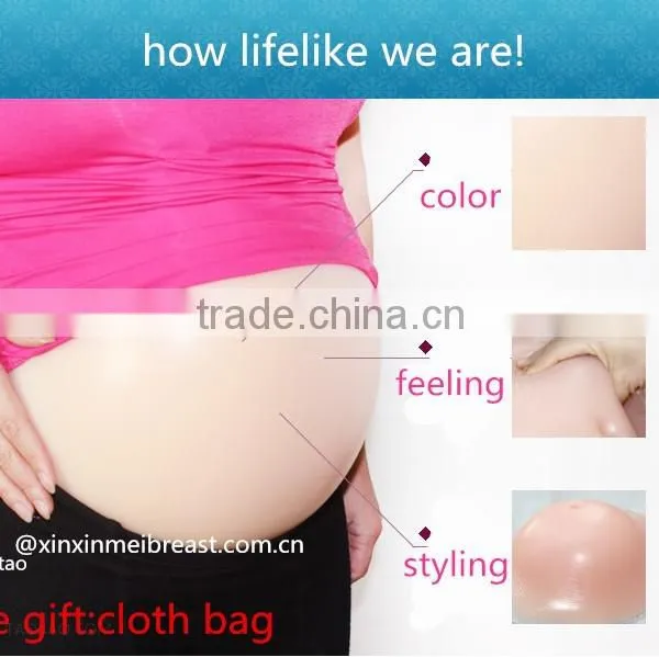 Favorite Silicone Pregnant Belly Free Shipping Fake Pregnant Belly Masquerade Fancy Ball Lifelike Pregnancy Belly photo-5