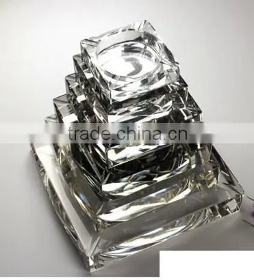 USA Crystal Ashtray,crystal Smoking Accessory With Engraved Logo Color for Bar Decorations (R-1017 photo-2