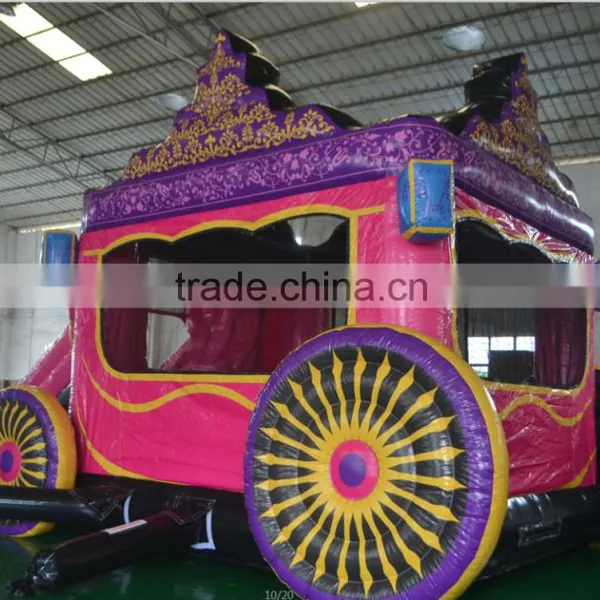 2016 New Design China Sunjoy Inflatable Pink Combo Castle Combo With Slide for Sale Outdoors photo-6
