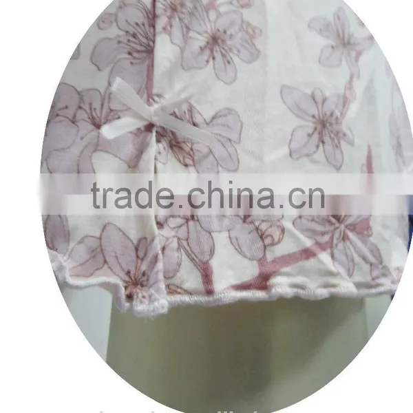 Pink Floral Printed Pajama Long Top photo-3