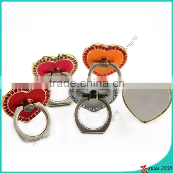 Black/Silver/Rose Gold Heart Smartphone Holder Reusable Sticky Design photo-2
