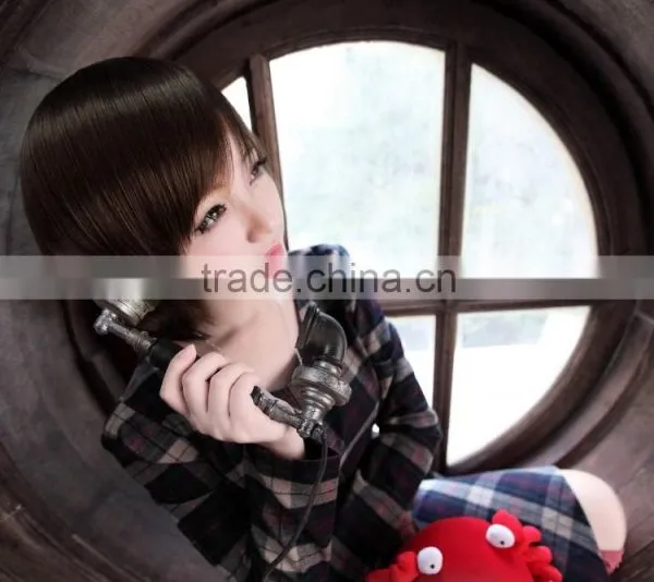 High Temperature Fiber European Wigs Synthetic photo-4