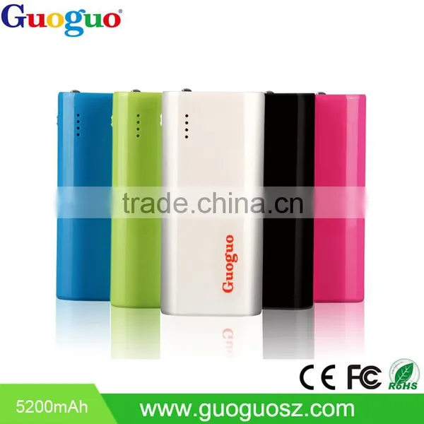 Top Selling Mobile Phone Rechargeable Power Bank 5200mAh for IPhone and Samsung photo-2