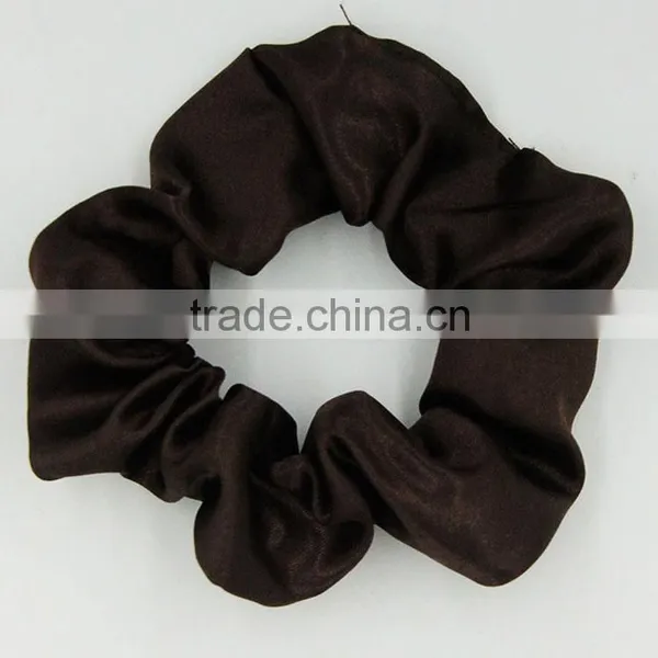 Wholesale Fashion Silk Satin Elastic Ribbon Hair Scrunchie photo-3
