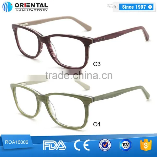 Textured Acetate Glasses Pure Color in Middle Commercial Eyewear Frame photo-3