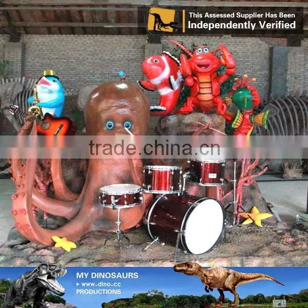 MY Dino-C071 Animatronic Music Band Fiberglass Cartoon Character photo-5