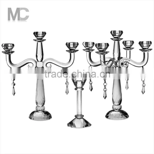 Wedding Table Decroration, Hight Transparent And Polished Candelabra Tree Candle Holder photo-6