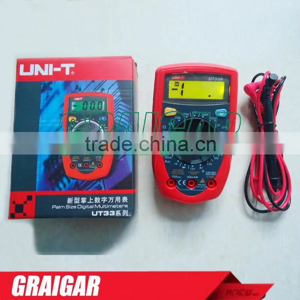UNI-T UT33B Palm Size DC/AC Voltage DC Current Resistance DMM Digital Multimeters With Battery Test Multimetro photo-5