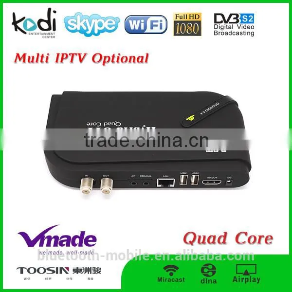 Factory Direct Best Price DVB S2 Android TV BOX Hybrid OTT Satellite Android Smart tv Receiver photo-2