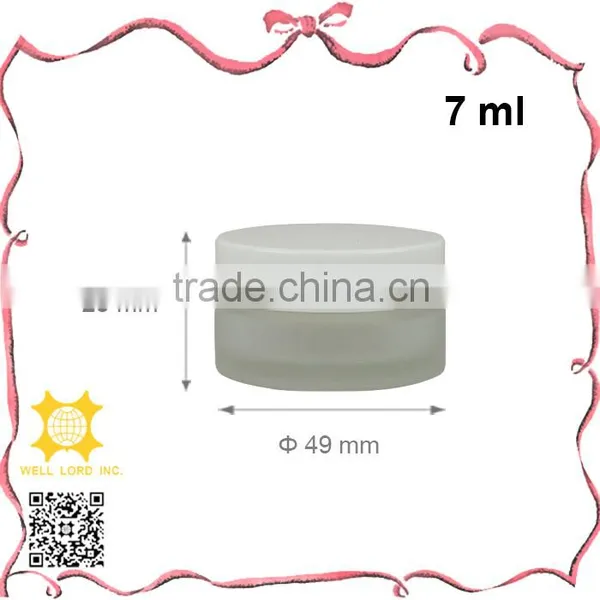 5ml Cute Navy Blue Cap Empty Matte Glass Jar for Skin Care photo-2