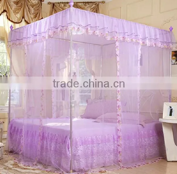 Rectangular Mosquito Net Bed Canopy 100% Polyester China Textile Factory photo-3