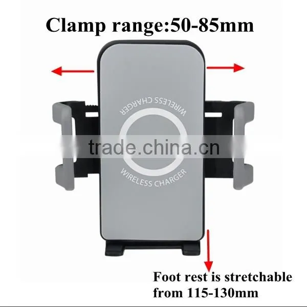 360 Degree Rotatable Gooseneck Windshield Car Holder Wireless Charger for 3.5-5.8 Inch Smart Phone photo-3