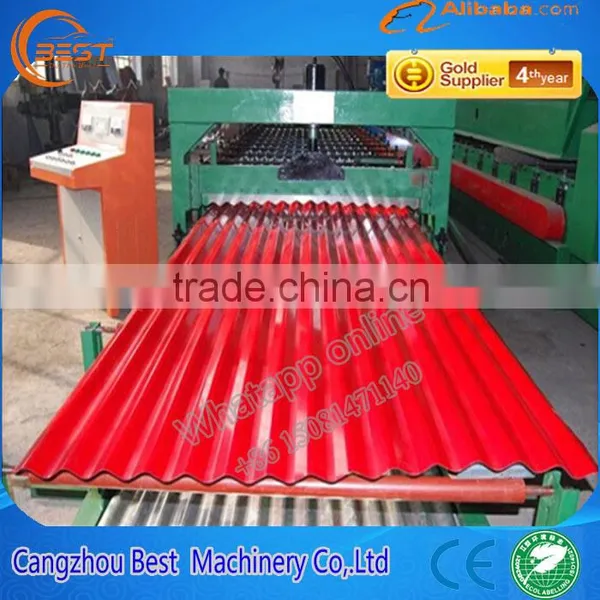 Corrugated Steel Profile Roof Roll Forming Machine photo-4