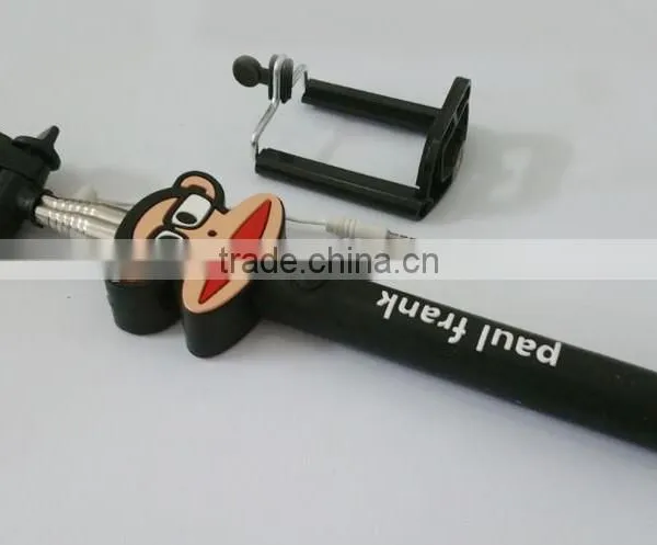 Hot Product Fashion Cartoon Extendable Handheld Wired Selfie Monopod, Lovely Selfie Stick for Smartphone photo-5