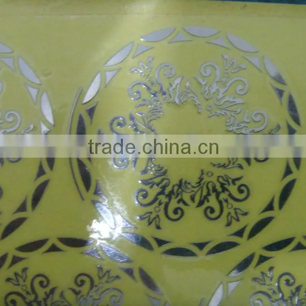 Silver Electroforming Metal Nickel Foil Sticker,thin Metal Logo Sticker photo-6