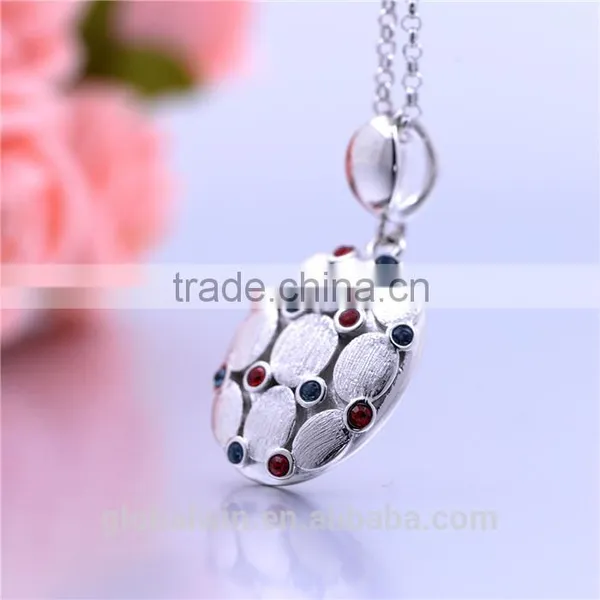 Royal Silver Pendant CZ Stones 925 Silver Charm European Jewellery Gift for Party Hancraft Charm PETY030 photo-6