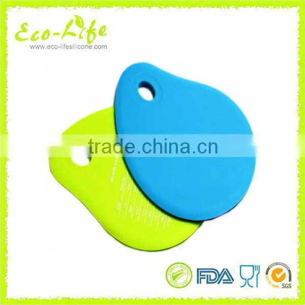 Pot Pan Bowl Cleaning Silicone Scraper, Cake Cream Spatula With Measuring Unit, Baking Tool photo-4