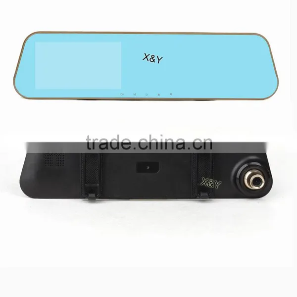 Dvr h 264 Anti-glare Blue Glass Car Rear Mirror Dvr ,dual Lens Optional XY-G500 photo-3