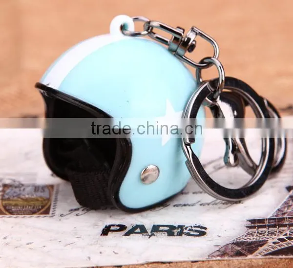 New Motorcycle Helmet Custom Keychain Horseman Keychain Helmet Keychain photo-5