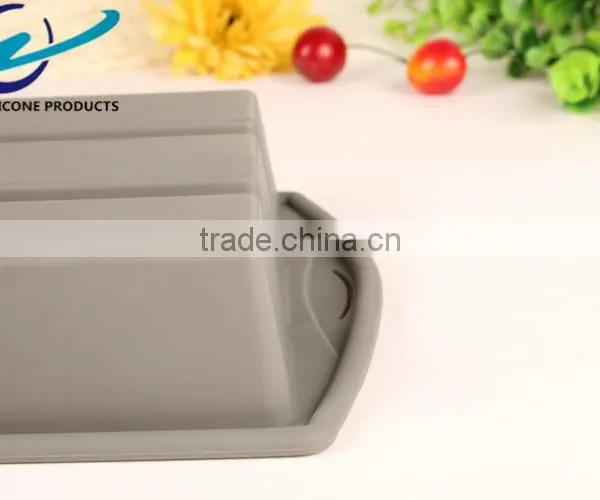Long Square Shape Big Size Silicone Cake Mold LFGB photo-5
