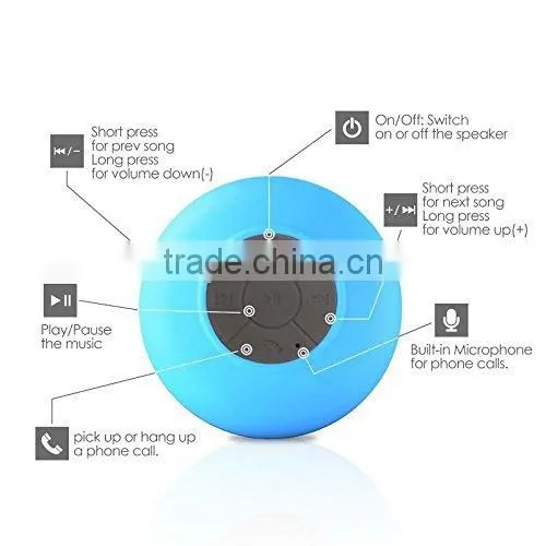 Portable Bluetooth Shower Stereo Speaker With Waterproof & Suction Cup photo-3