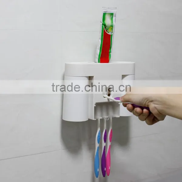 Shenzhen Cosylife Toothbrush and Toothpaste Squeezer Rinse Cup Holder Set for Family Organizer photo-3