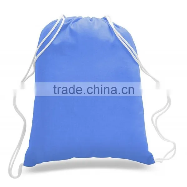 Promotion Gift Blank Durable Canvas Cotton Drawstring Tote Bags photo-2