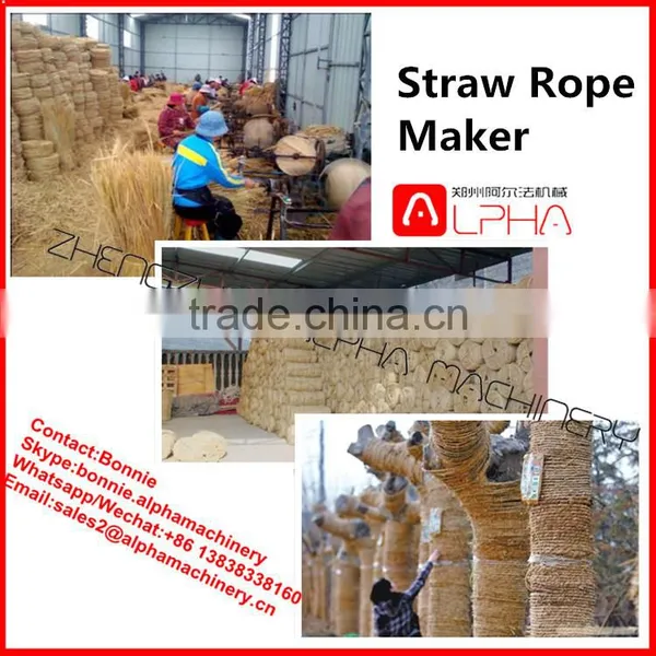 Neweek Farm Use Electric Semi-automatic Straw Rope Braiding Making Machine photo-5