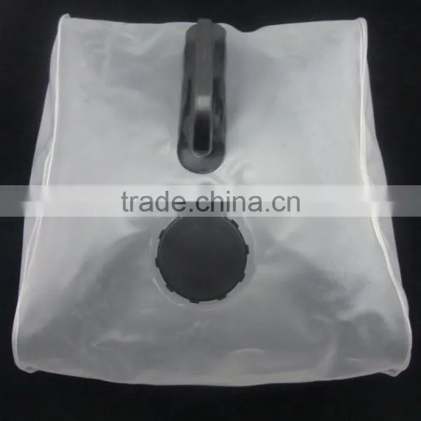 Environmental Plastic Folded Water Bag/kettle for Travel Portable Folding Bucket for Outdoors Picnic Accordion Water Bag photo-5